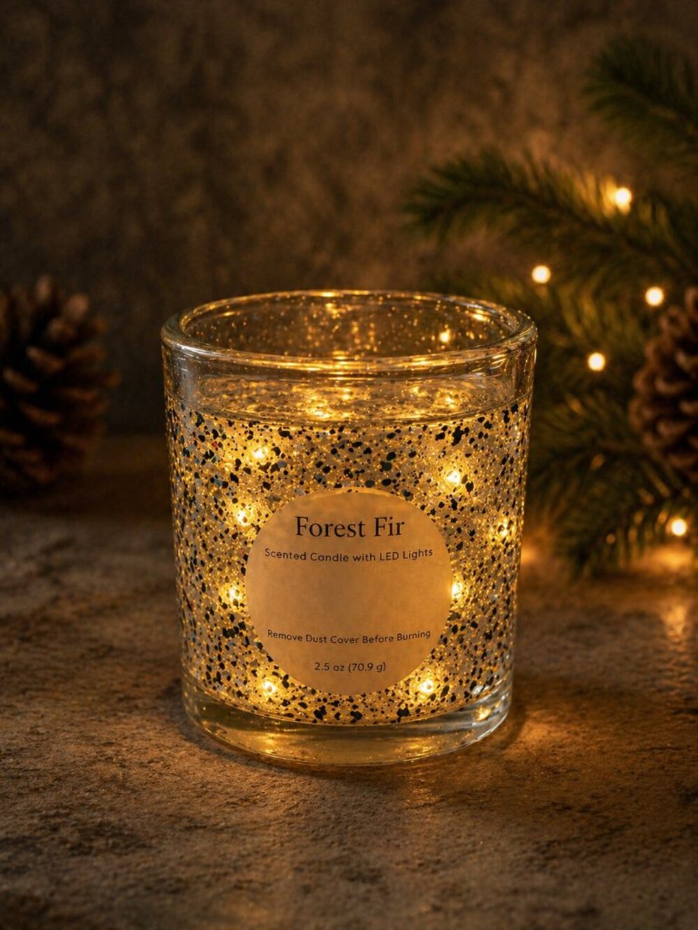 Scented Candle with LED lights
